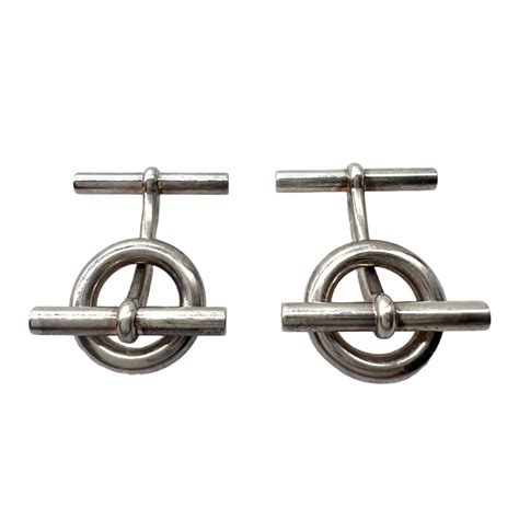 hermes chaine d'ancre cufflinks|Hermès Chaine D'Ancre Sterling Silver Cufflinks .